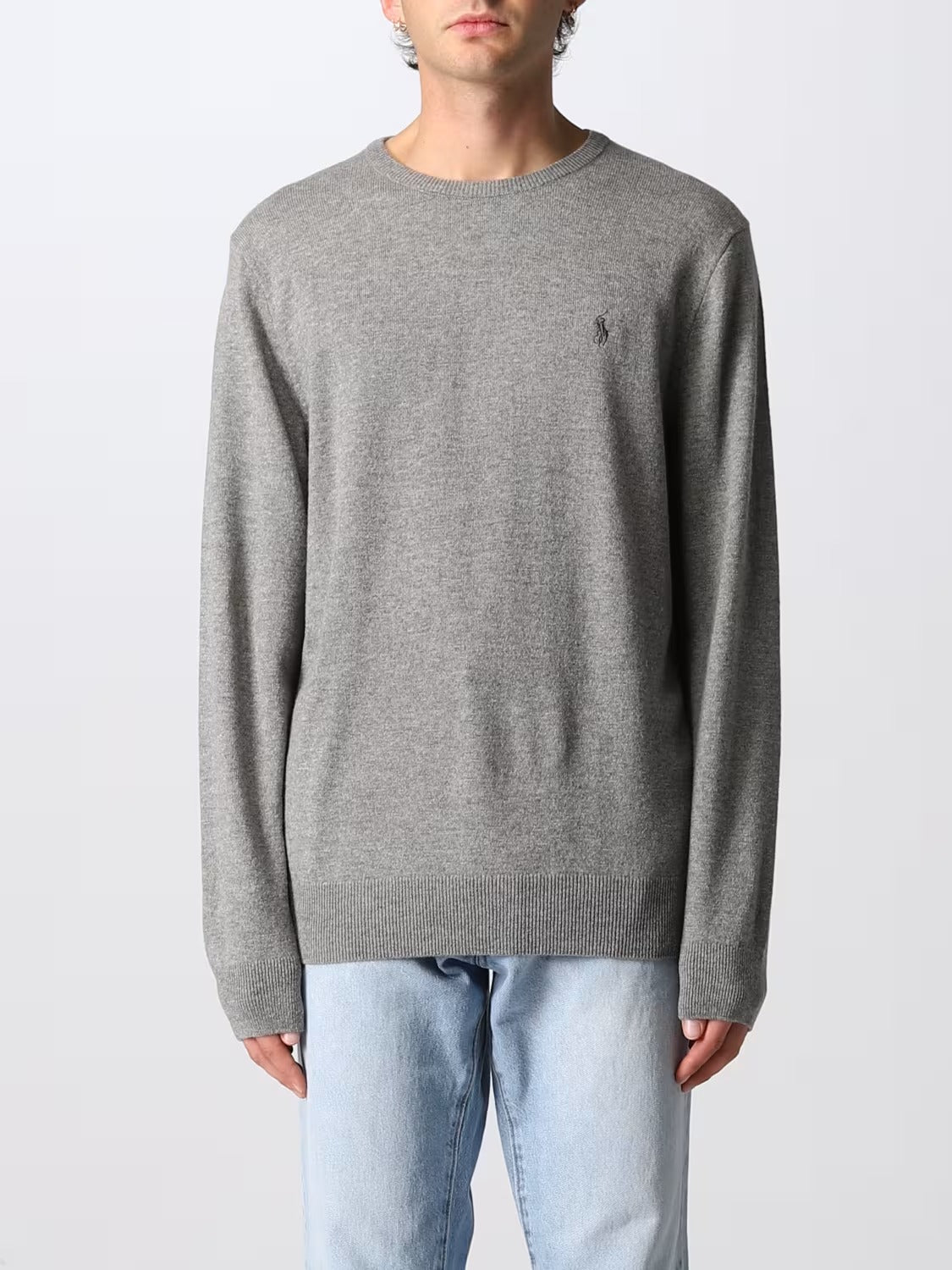 710876714 FGRYH RALPH LAUREN SWEATER MEN GREY